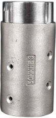 MHE3 Nozzle Holder, 1-1/4" Hose ID x 2-5/32" Hose OD, 50mm Threads (Aluminum)