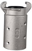 Q3 Blast Coupling (Standard), 1-1/4" Hose ID x 2-5/32" Hose OD, 1-1/4" Gasket ID (Aluminum)