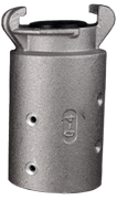 Q4 Blast Coupling (Standard), 1-1/2" Hose ID x 2-3/8" Hose OD, 1-1/4" Gasket ID (Aluminum)