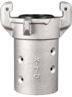 Q4X Blast Coupling (Full Port), 1-1/2" Hose ID x 2-3/8" Hose OD, 1-3/4" Gasket ID (Aluminum)