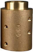 HE4 Nozzle Holder (Standard), 1-1/2" Hose ID x 2-3/8" Hose OD, 1-1/4" NPS (Brass)