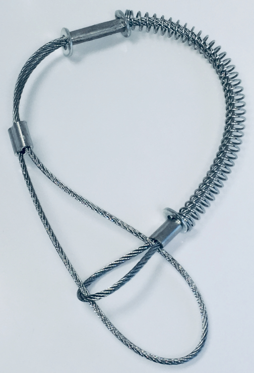 Safety Cable (Hose to Tool), 1-1/2" - 3" Hose Size (Plated Steel)