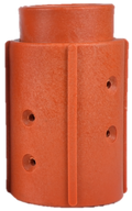 HE3 Nozzle Holder (Standard), 1-1/4" Hose ID x 2-5/32" Hose OD, 1-1/4" NPS (Nylon)