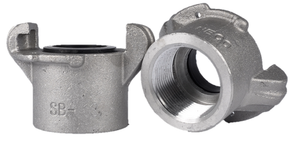 SB1S Threaded Coupling (Standard), 1-1/4" NPS, 1-1/4" Gasket ID (Aluminum)